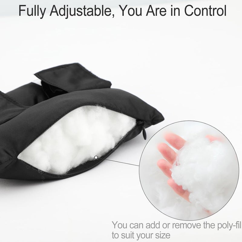 HapiPoppy Port Pillows Chemo Port Pillow for Seatbelt Pacemaker Chest Protector Chemo Patients Cancer Open-Heart Incision Recovery Post Surgery Support Cushion Gifts, Silky Satin Black - Image 4